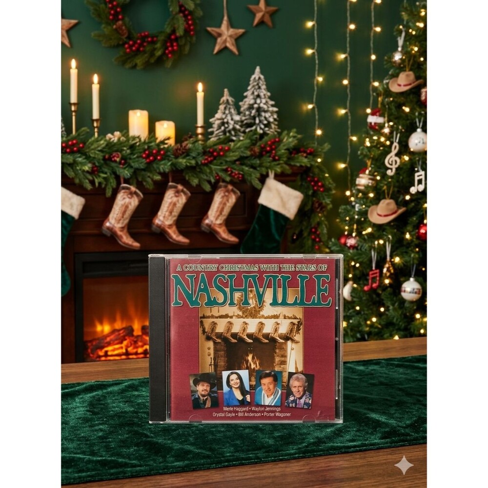A Country Christmas With The Stars Of Nashville CD Merle Haggard Waylon Jennings